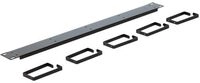 Delock Kabelmanagement - Jet Black, RAL 9005 - 1U - 48.3 cm (19")