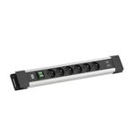 BACHMANN CONNECTUS 6xUTE, 1xSchalter 1xUSB A/C 22W 2,0m CEE7/7 Grau
