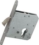 ASSA ABLOY NEDERLAND B.V.*** Schiebet&uuml;rschloss m. vernickeltem Bogenriegel, PZ, DM