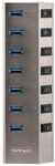 StarTech.com 7-Port Self-Powered USB-C Hub with Individual On/Off Switches, USB 3.0