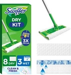 Swiffer Boden Starterset (Bodenstab + 8 Trockent&uuml;cher + 3 Wet Wischt&uuml;cher)