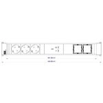 BACHMANN CONFERENCEF XL 3xCEE7/3, 2xCM 1xUSB C/C 100W