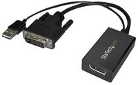 StarTech.com DVI auf DisplayPort Adapter mit USB Power - DVI-D zu DP Video Adapter -