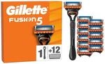 Gillette Fusion5 Systemklingen 12er+Handst&uuml;ck Ersatzklingen