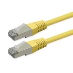 ROLINE Patchkabel Cat.6 (Class E), PoE, S/FTP (PiMF), gelb, 15 m