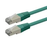 ROLINE Patchkabel Cat.6 (Class E), PoE, S/FTP (PiMF), gr&uuml;n, 0,3 m