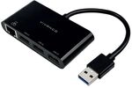 VIVANCO High Speed USB 3.1 HUB, 3-Port USB & RJ45