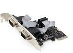 Gembird SPC-22 - PCIe - Seriell - Niedriges Profil - PCIe 1.1 - RS-232 - Schwarz