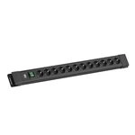 BACHMANN CONNECTUS 12xCEE7/3, 1xSchalter 2,0m CEE7/7 Schwarz