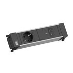 BACHMANN POWER FRAME 1xCEE7/3, 1xUSB C/C 100W L=0,2m