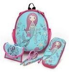 WEDO Kinder-Rucksack Meerjungfrau mit Netztaschen innen/ausse