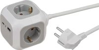 Hugo Brennenstuhl GmbH & Co. KG ALEA-Power USB-Charger Steckdosenw&uuml;rfel 4-fach, 1,4m
