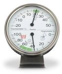 Hama Thermometer und Hygrometer "Tahiti", &Oslash; 11 cm, Silber