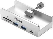 Equip Klemm USB-A3.2-Hub->2xUSB-A/SD/TF/USB-C - Hub - Hub - 5 Gbps