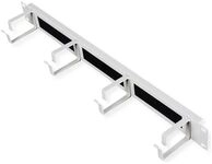 ROLINE Patch Panel - 44 x 60 mm, mit B&uuml;rstenstreifen - Hellgrau, RAL 7035 - 1U...