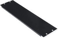 ROLINE Blindabdeckung - Jet Black, RAL 9005 - 3U - 48.3 cm (19")