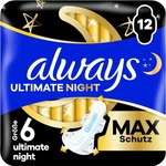 always Binde Ultimate Night - Max Protection mit Fl&uuml;geln BigPack 12 Damenbinden