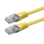 ROLINE Patchkabel Cat.6 (Class E), UTP, PoE, gelb, 0,5 m
