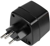 VIVANCO Reisestecker Schweiz, Schuko Buchse - CH Stecker