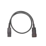 BACHMANN Verl&auml;ngerung H05VV-F 3G1,0mm&sup2;, L: 0,75m sw C13/C14