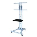 VALUE LCD-/TV-Rollst&auml;nder, 27-60 Zoll, bis 50 kg, silberfarben