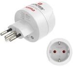 Hama Reiseadapter Typ J, L, N, 3-polig, f&uuml;r die Schweiz, Italien und Brasilien
