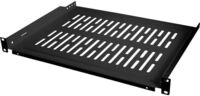 LogiLink Rack - Regal - Schwarz, RAL 9005 - 1U - 48.3 cm (19")