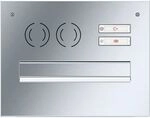RENZ Frontplatte eckig, 360 x 280 mm, Edelstahl