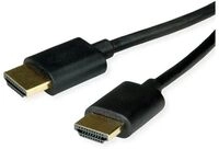 ROLINE Highspeed - HDMI-Kabel mit Ethernet - HDMI m&auml;nnlich zu HDMI m&auml;nnlich - 3 m -