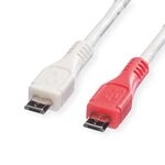 VALUE USB 2.0 Ladekabel, Micro B - Micro B, ST/ST, 0,3m