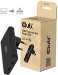 Club 3D Slim-Ladeger&auml;t, 2x USB-C&reg; 65W PD 3.1, GaN, PPS