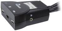 Inter-Tech Argus KVM-LS-21HA HDMI - KVM-/Audio-Switch - 2 x KVM/Audio