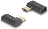 Delock USB Adapter 40 Gbps Type-C PD 3.1 240 W Stecker zu Buchse gewinkelt links -