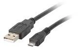 Lanberg CA-USBM-10CC-0010-BK - 1 m - Micro-USB B - USB A - USB 2.0 - 0,48 Gbit/s -