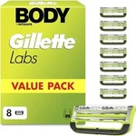 Gillette Labs Body + Intimate Systemklingen 8er Nassrasierer Set