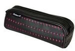 Pelikan Schlamper-Rolle Lasercut schwarz pink aus PU-Material au&szlig;en partiell
