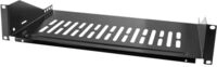 LogiLink Rack - Regal - Schwarz, RAL 9005 - 2U - 48.3 cm (19")