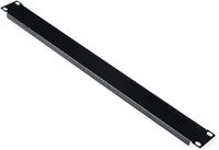 ROLINE Blindabdeckung - Jet Black, RAL 9005 - 1U - 48.3 cm (19")