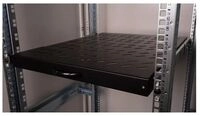 ROLINE Rack-Schieberegal - 550 mm tief, Tragf&auml;higkeit 25 kg - RAL 9005, Jet Black -