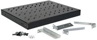 ROLINE Rack - Regal - 350 mm Tiefe, 50 kg Tragf&auml;higkeit - RAL 9005, Jet Black - 1U -