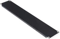 ROLINE Blindabdeckung - Jet Black, RAL 9005 - 2U - 48.3 cm (19")