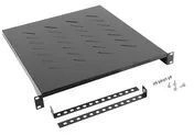 Lanberg AK-1005-B - Regalboden - Schwarz - 25 kg - 1U - 48,3 cm (19") - 482,6 mm