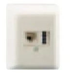 ZE-KOM Kombidose IAE/UAE 8(6)-TAE 6 F+N - Wanddose - TAE-F+N, RJ-45 (6-polig)