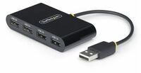 StarTech.com 4-Port USB 2.0 Hub, USB Bus Powered, Small Travel Mini USB Hub,...