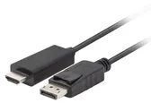 Lanberg CA-DPHD-11CC-0018-BK - DisplayPort - HDMI - 1,8 m - Schwarz