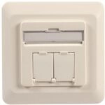 R-TEC DATENDOSE KAT6 2XRJ45 RAL9010 / RTEC-P DD6UP ET-25211.2V1