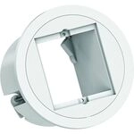 BACHMANN PIX 1xCM RAL9010 Zierring in Edelstahl-Optik