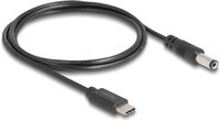 Delock Stromkabel - 24 pin USB-C (M) zu Gleichstromstecker 5,5 x 2,1 mm (M)