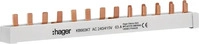 HAGER KB663KT, Hager KAMMSCHIENE 4P 63A 10MM&sup2; 13M / HAGER KB663KT