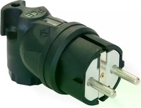 PCE 05812-S, PCE WINKELST. 2P+E VOLLGUMMI IP44 / 05812-S